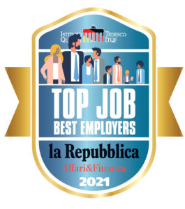 Sigillo TOP JOB BEST EMPLOYERS 2021 - Risorse Umane